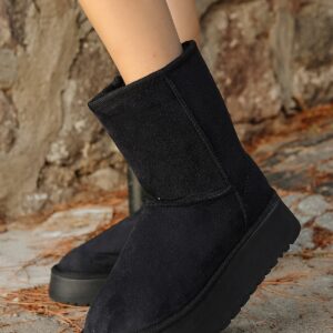 Alternative view of Sophia Siyah Süet Bot