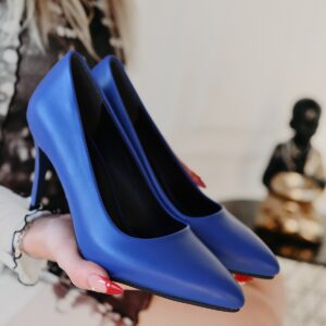 Alternative view of Jilya Mavi Cilt Stiletto Ayakkabı