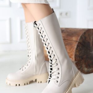 Uliza Bej Cilt Bağcıklı Çizme