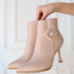 Alternative view of Moose Nude Cilt Topuklu Bot