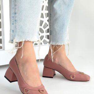 Cande Pudra Cilt Topuklu Ayakkabı