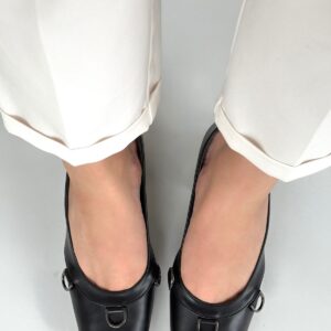 Alternative view of Cande Siyah Cilt Topuklu Ayakkabı