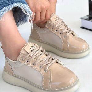 Alternative view of Piona Bej Rugan Bağcıklı Spor Ayakkabı