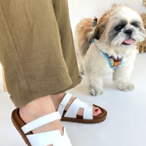 Kooni Beyaz Cilt Terlik