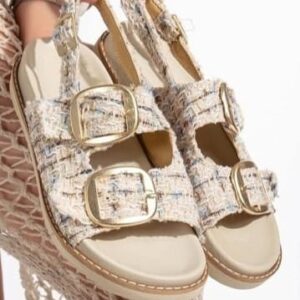 Alternative view of Olira Bej Simli Kemerli Sandalet