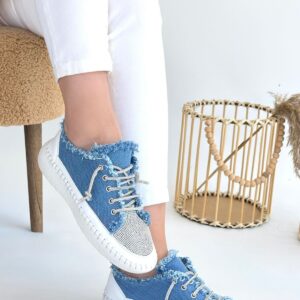 Alternative view of Enber Mavi Kot Bağcıklı Spor Ayakkabı