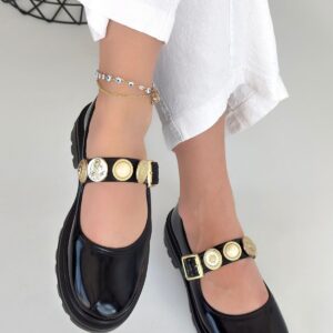 Alternative view of Okira Siyah Rugan Oxford Ayakkabı