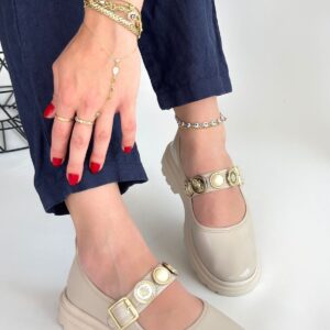 Okira Bej Rugan Oxford Ayakkabı