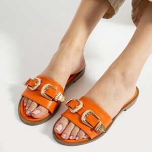 Sene Turuncu Cilt Terlik