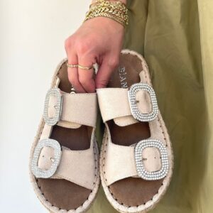 Hertas Bej Nubuk Tokalı Terlik