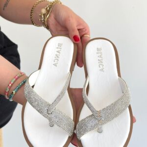 Alternative view of Eday Gümüş Boncuk İşlemeli Terlik