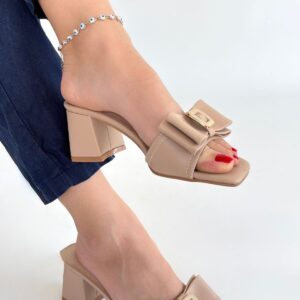 Alternative view of Pier Nude Cilt Topuklu Terlik