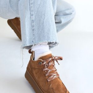 Muden Taba Süet Bağcıklı Bot