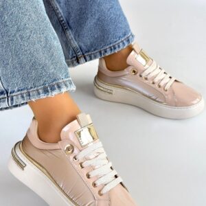 Alternative view of Hley Bej Rugan Paraşüt Detaylı Bağcıklı Spor Ayakkabı