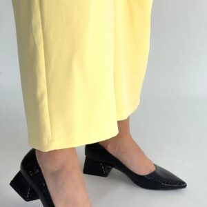 Alternative view of Meort Siyah Rugan Topuklu Ayakkabı