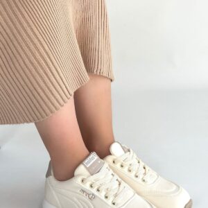 Alternative view of Tawen Bej Cilt Bağcıklı Spor Ayakkabı