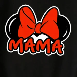 Alternative view of Anneler Günü Baskılı T-shirt - Siyah