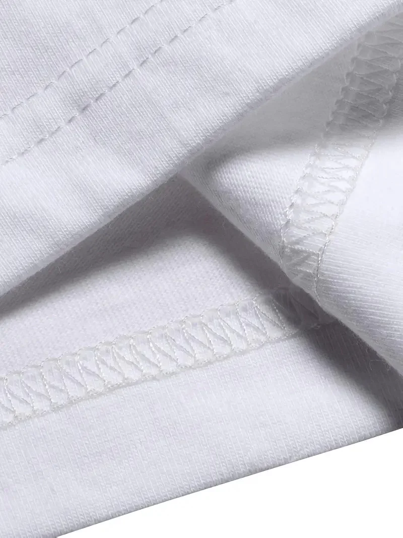 20/1 Penye Compack Özgür kuşlar Baskılı Oversize Bisiklet Yaka T-shirt - Beyaz - Görsel 3