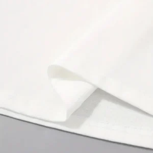 Alternative view of 20/1 Penye Compack Uçak Baskılı Oversize Bisiklet Yaka Kısa Kol T-shirt - Beyaz