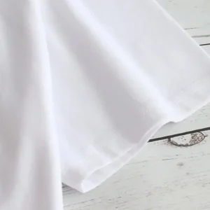 Alternative view of Kadın Beyaz "I've Got Your Back" Grafik Tişört - Eğlenceli Çubuk Tasarımlı Oversize Günlük Kısa Kollu Tişört, Polyester Örgü, Yuvarlak Yaka, İlkbahar ve Yaz için Mükemmel, Günlük Giyim Tişört | Eğlenceli Tasarım | Polyester Kumaş - Beyaz