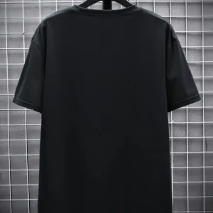 Alternative view of 20/1 Penye Compack FUTRE Baskılı Oversize Kısa Kol Bisiklet Yaka T-shirt - Siyah