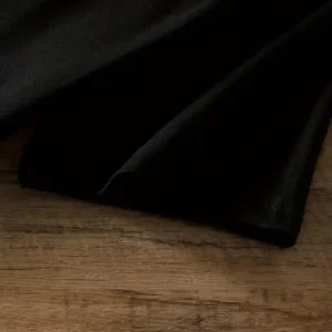 Alternative view of 20/1 Penye Compack Ayı Baskılı Oversize Bisiklet Yaka Kısa Kol T-shirt - Siyah