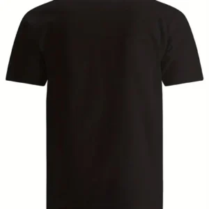 Alternative view of 20/1 Penye Compack SPACEBALLS Erkek Baskılı Oversize Bisiklet Yaka Kısa Kol Yazlık T-shirt - Siyah