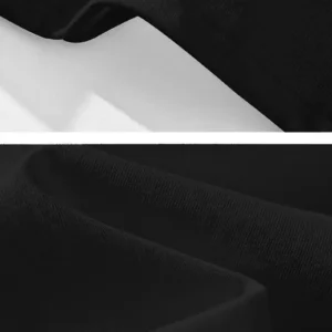 Alternative view of 20/1 Penye Compack Gözlüklü Ayı Baskılı Oversize Bisiklet Yaka Erkek T-shirt - Siyah