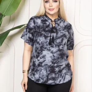 Alternative view of Bebe yaka püskül Detaylı Bluz- Desenli