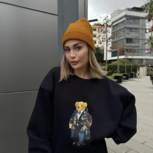 Alternative view of Bisiklet Yaka Üç İplik Sweat Takım - Siyah