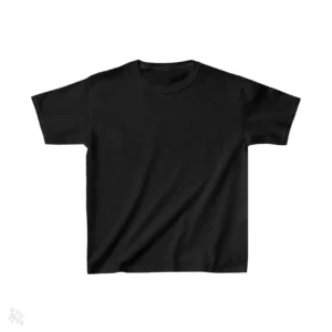 Alternative view of Çocuk Unisex Basic T-Shirt - Siyah