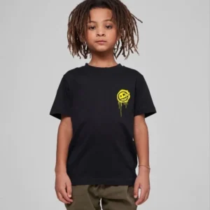 Çocuk Unisex Baskılı T-Shirt - Siyah
