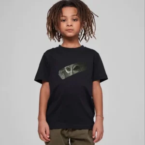 Çocuk Unisex Baskılı T-Shirt - Siyah