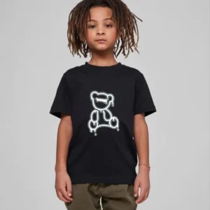 Alternative view of Çocuk Unisex Baskılı T-Shirt - Siyah