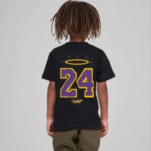 Alternative view of Çocuk Unisex Baskılı T-Shirt - Siyah