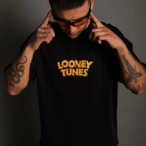 Alternative view of Erkek Dijital Baskılı T-Shirt - Siyah