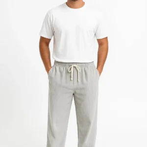 Erkek Fitilli Kadife Cepli Buggy Pantolon Oversize Rahat Kalıp - Gri