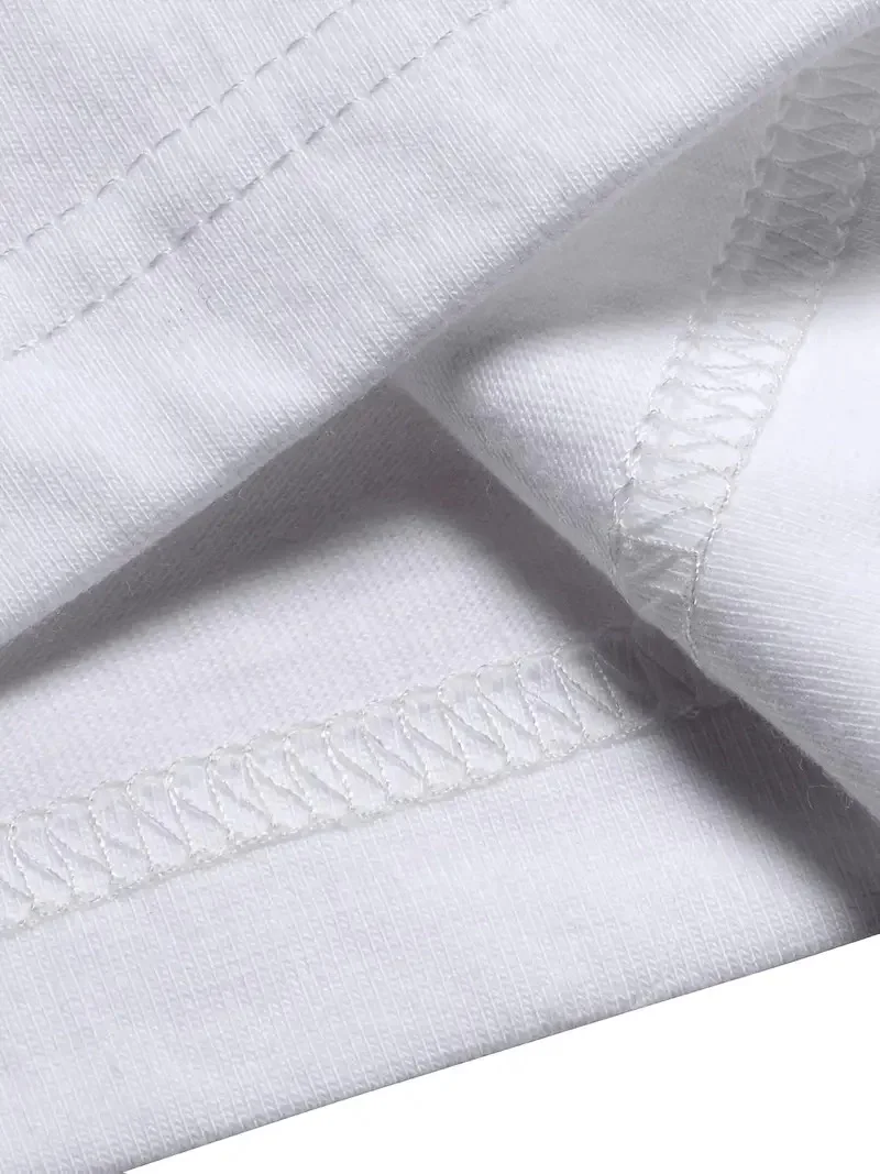 Geniş Kesim Pamuklu Tişört - "GANDHI The Project" Baskılı, Beyaz, Rahat Kesim, Kısa Kollu, Günlük Kıyafet, Her Gün Giyilebilecek Tişört- Beyaz - Görsel 5