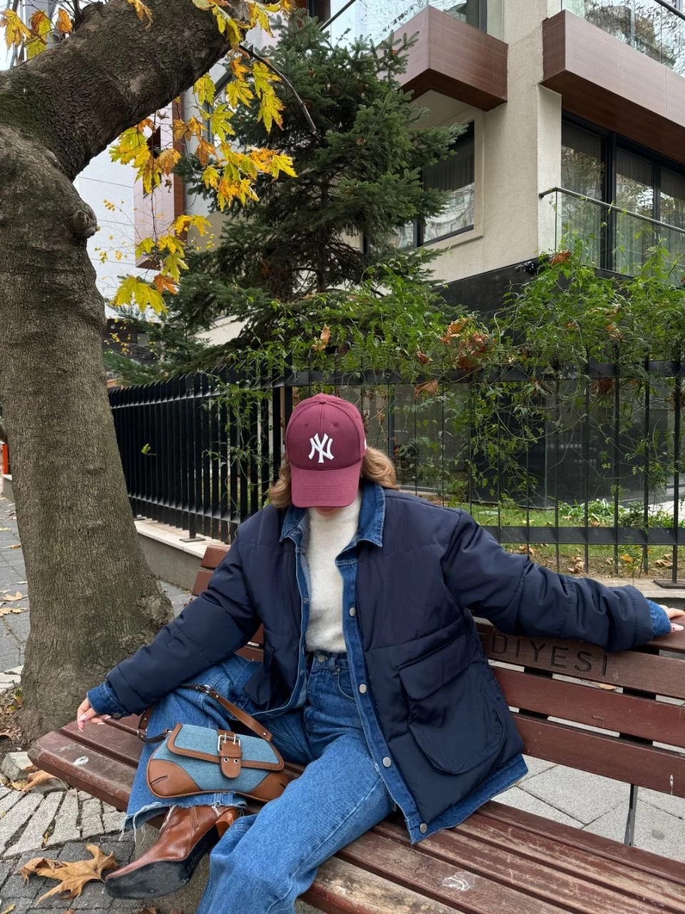 Jeans Detaylı Cıtcıtlı CEKET - Lacivert - Görsel 4