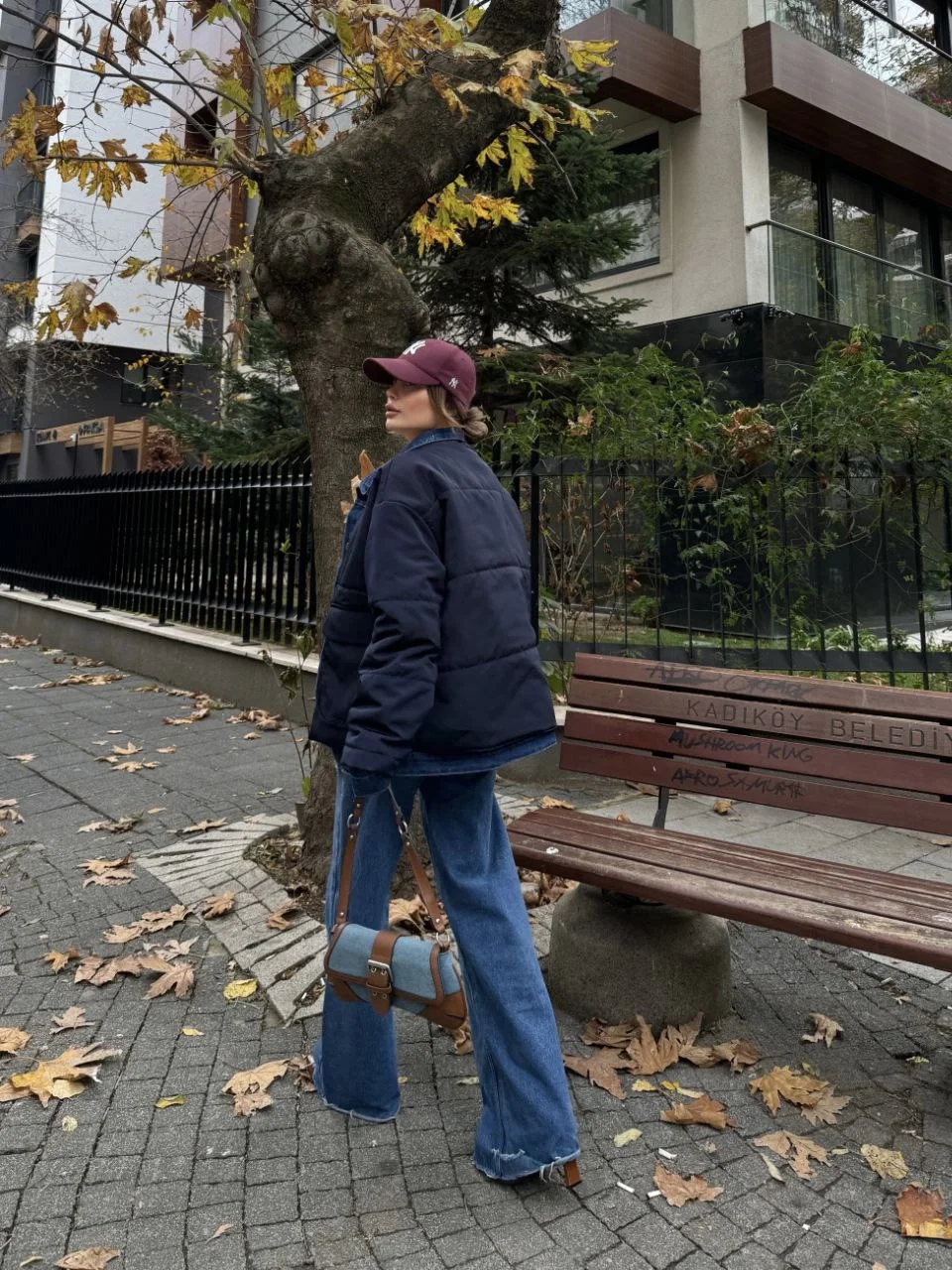 Jeans Detaylı Cıtcıtlı CEKET - Lacivert - Görsel 2