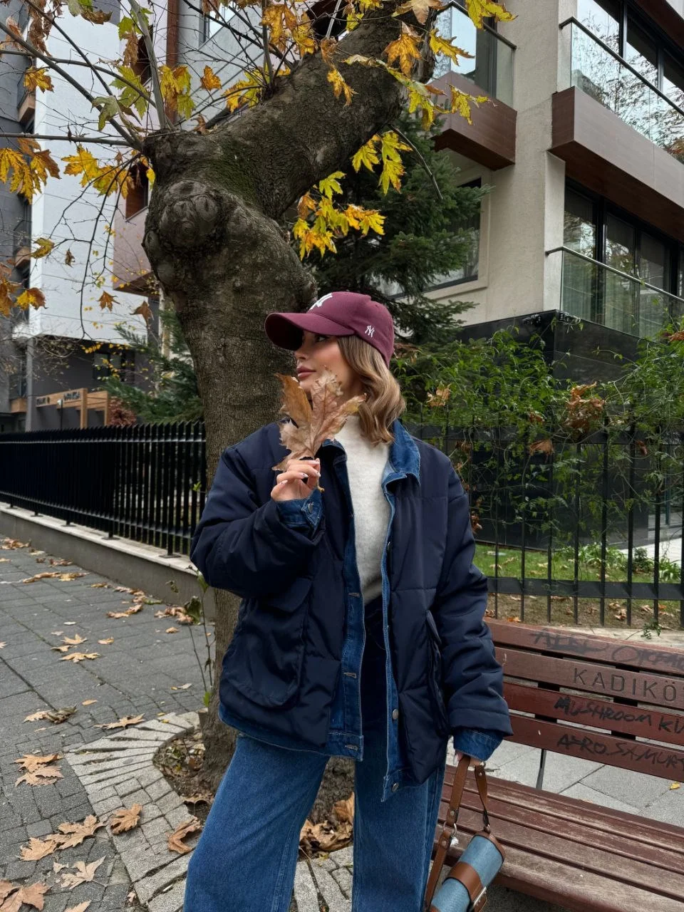 Jeans Detaylı Cıtcıtlı CEKET - Lacivert - Görsel 5