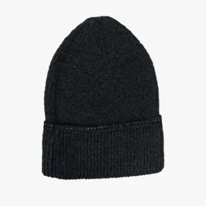 Kadın Dokuma Simli Triko Bere - Antrasit