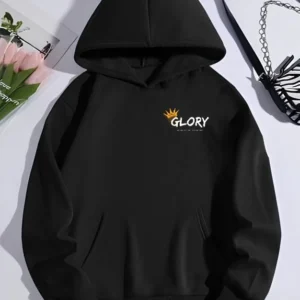 Kışlık Üç İplik Kapüşonlu SweatShirt - Siyah