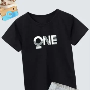 Erkek Çocuk Baskılı T-Shirt - Siyah