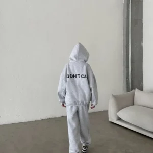 Alternative view of Nakış İşlemeli Üç İplik Sweat Takım- Gri