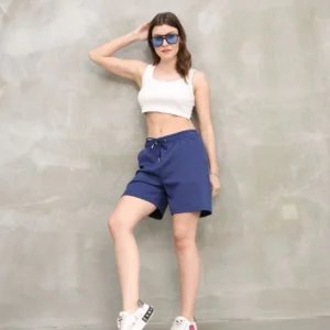 Alternative view of Osy Modal Yumuşak dokulu Kumaş Kadın Kısa Şort - Mavi