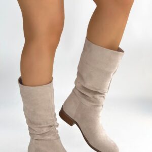 Plod Bej Süet Çizme