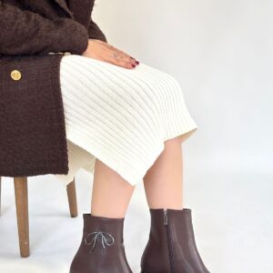 Harly Kahverengi Cilt Topuklu Bot