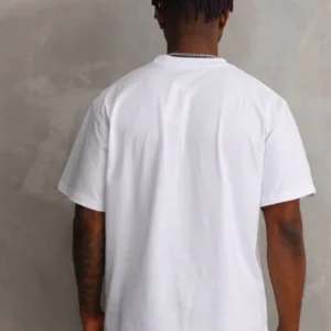 Alternative view of Unisex Baskılı Oversize T-Shirt - Beyaz