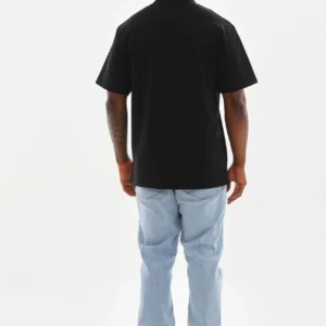 Alternative view of Unisex Baskılı Oversize T-Shirt - Siyah